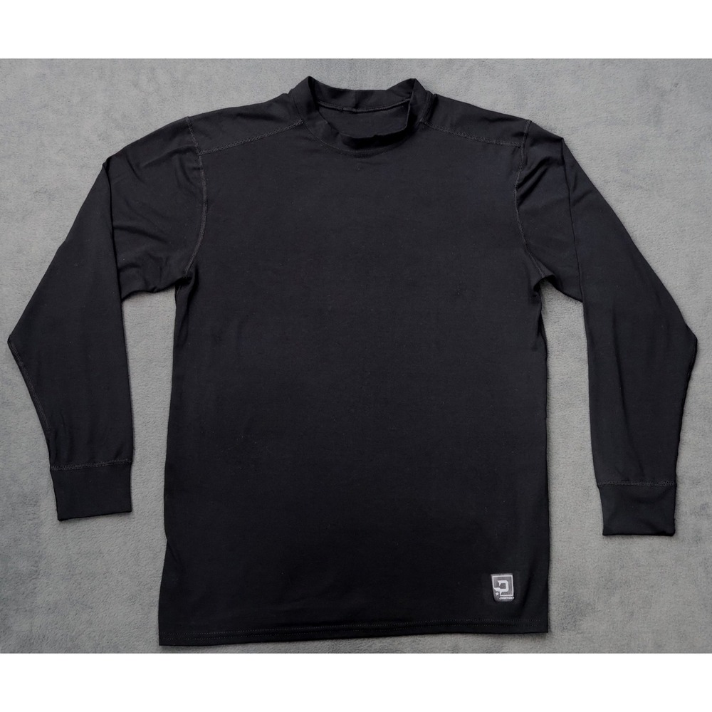 Polarmax Base Layer Top Mens Large Black Excellent Acclimate Dry Long Sleeve